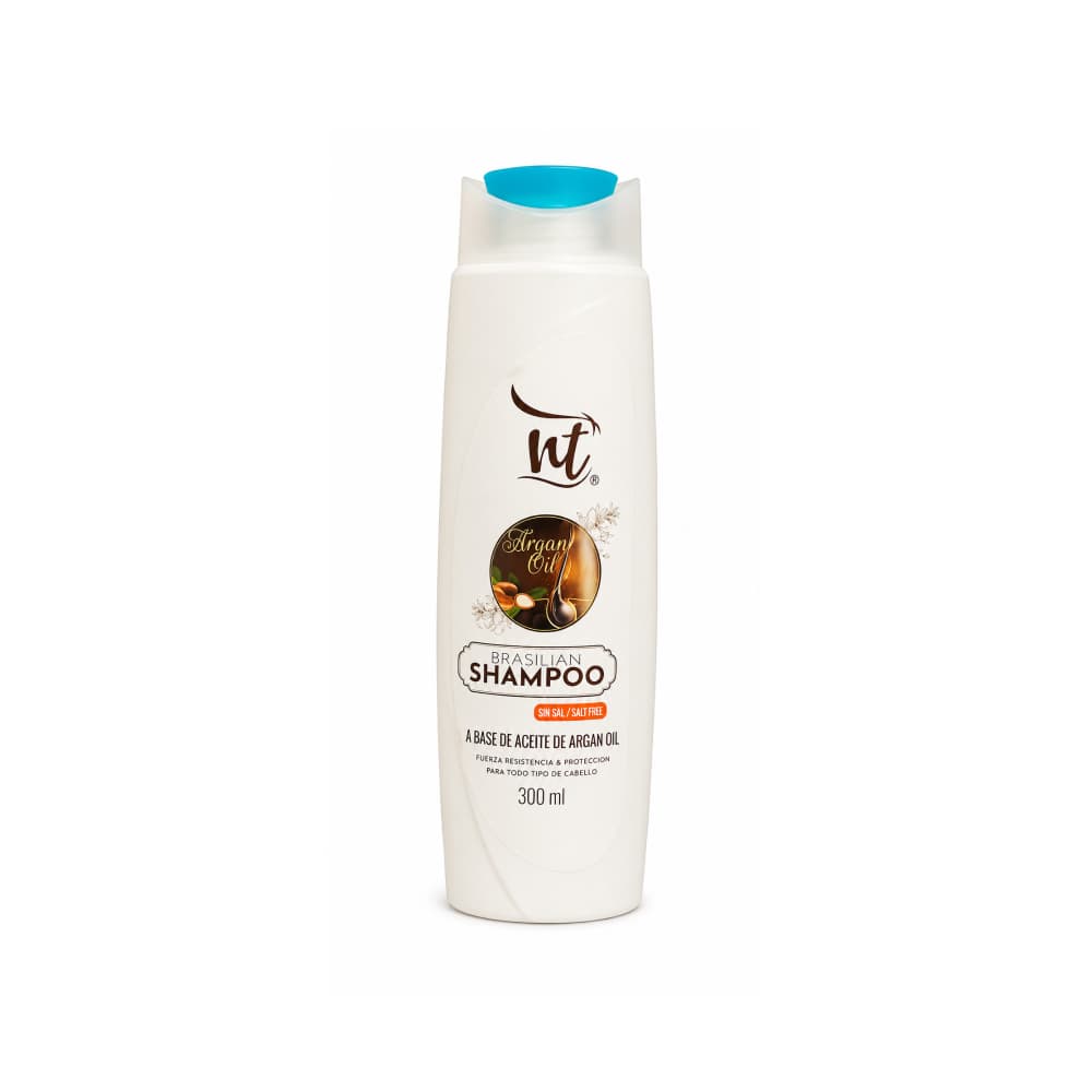 Champú brasileño a base de aceite de argan sin sal NT (300 ml / 10.58 fl.oz) - Miniatura 1