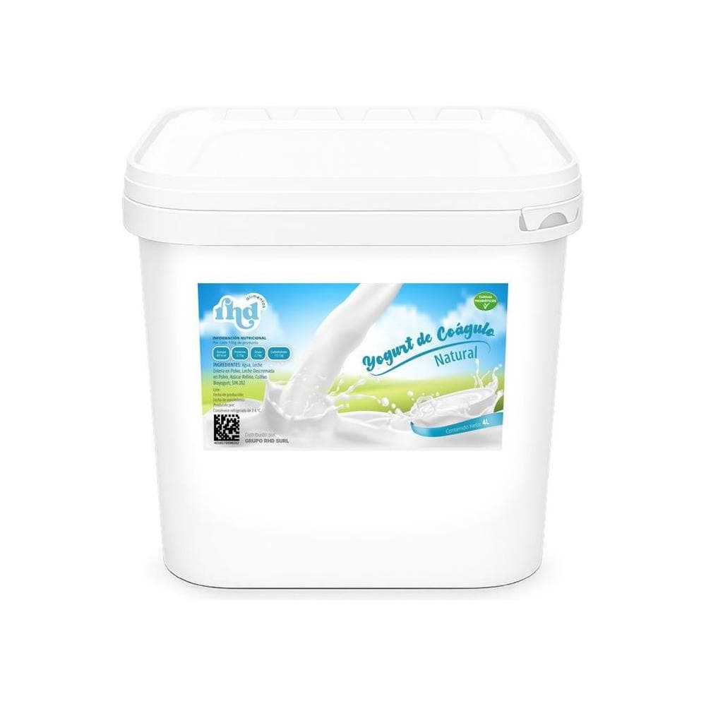 Yogurt probiótico de coágulo natural RHD (4 L) - Miniatura 1