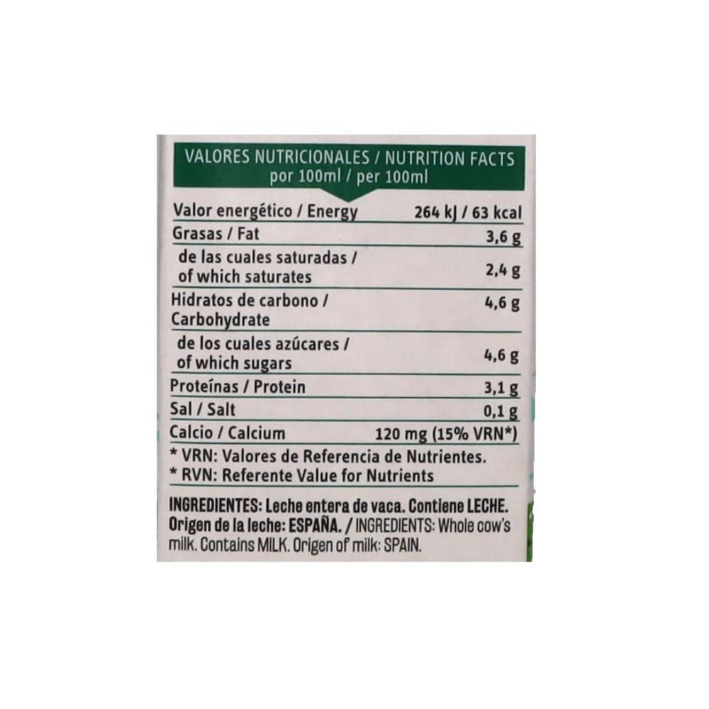 Leche entera Vima Foods (1 L) - Miniatura 2