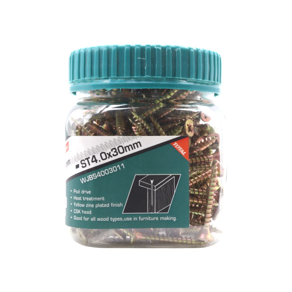 Tornillo 4 x 30 mm para cartón madera Total Tools WJBS4003011 (200 U) - Miniatura 3