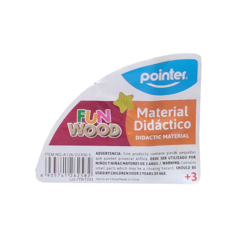 Ábaco - juguete didáctico - con reloj y números para suma y resta Pointer - Miniatura 3