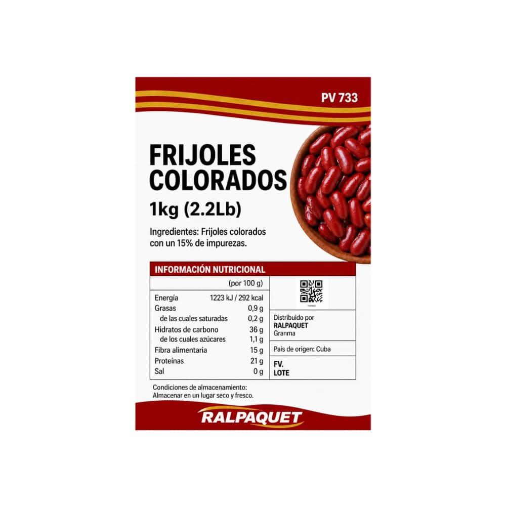 Frijoles colorados Ralpaquet (1 kg / 2.2 lb) - Miniatura 5