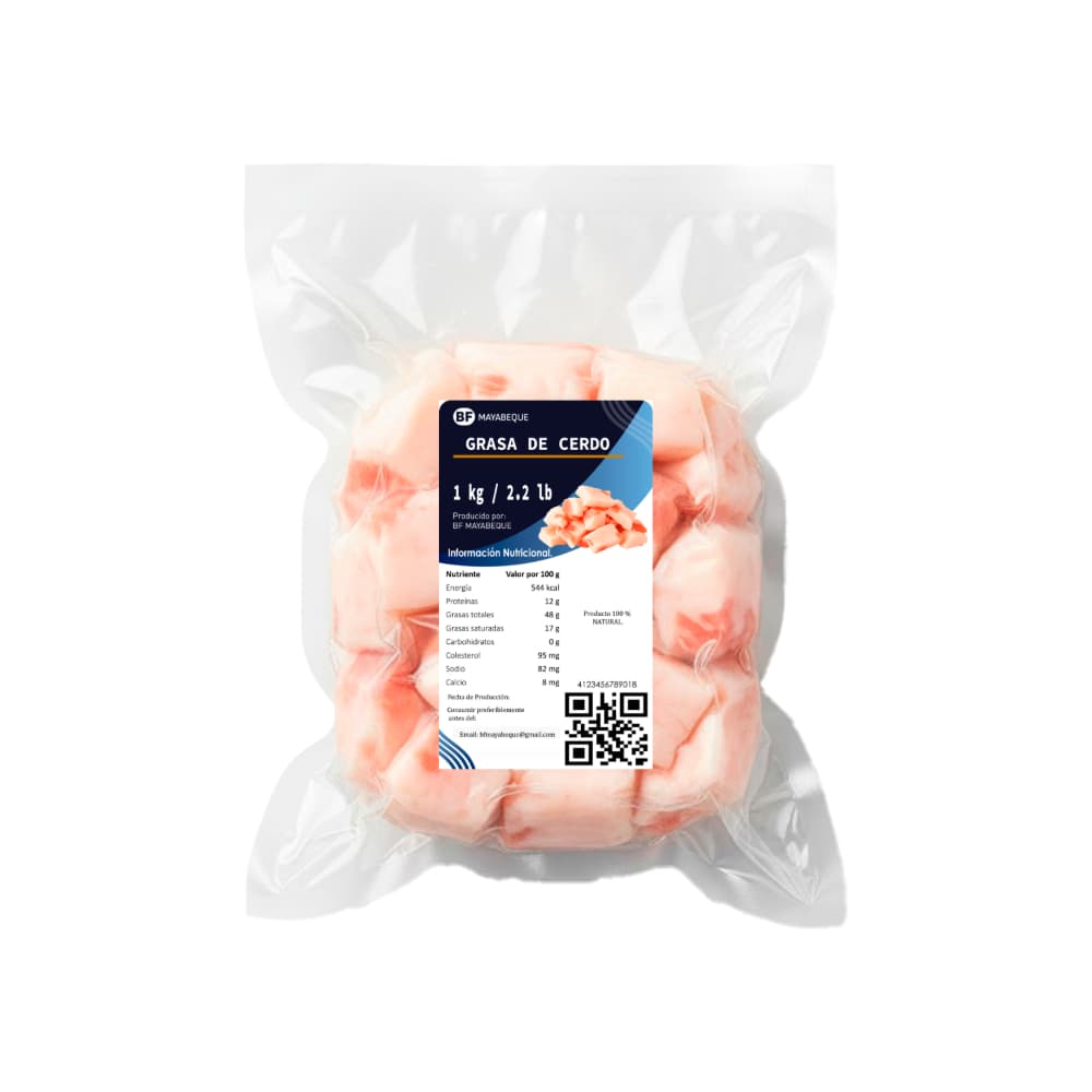 Grasa de cerdo BF Mayabeque (1 kg / 2.2 lb) - Miniatura 2