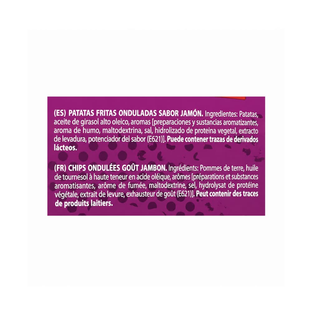 Patatas fritas onduladas sabor jamón Totas Gourmet (130 g / 4.58 oz) - Miniatura 3