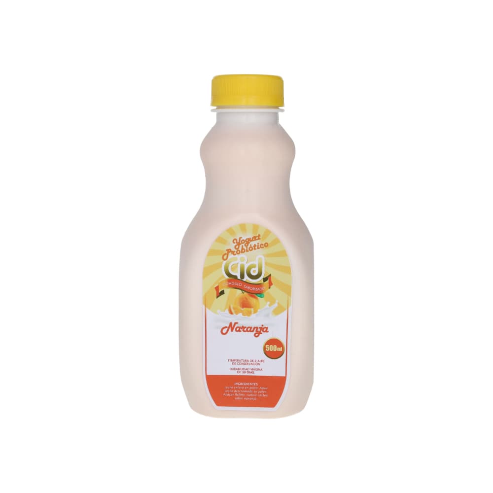Yogurt probiótico saborizado de naranja Cid (500 ml) - Miniatura 1
