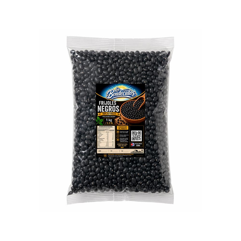 Frijoles negros Los Bendecidos (1 kg / 2.2 lb) - Miniatura 1