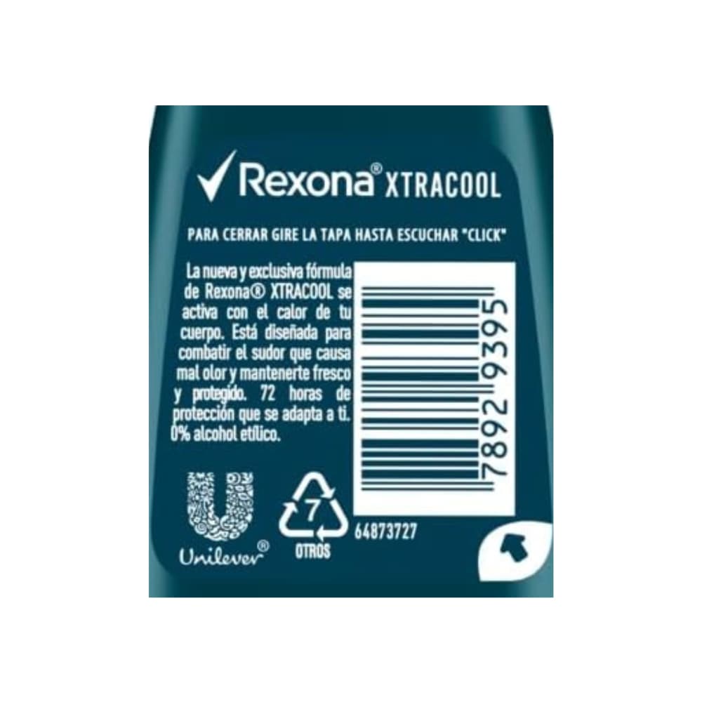Desodorante Rexona Xtra Cool Rexona (50 ml / 1.69 oz) - Miniatura 3