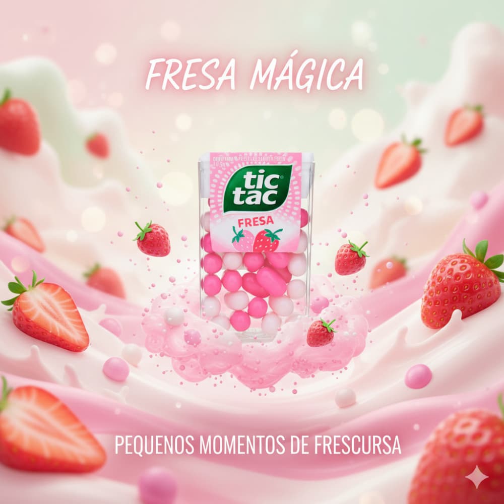 Pastillas con sabor a fresa Tic Tac (6 x 14.5 g) - Miniatura 4