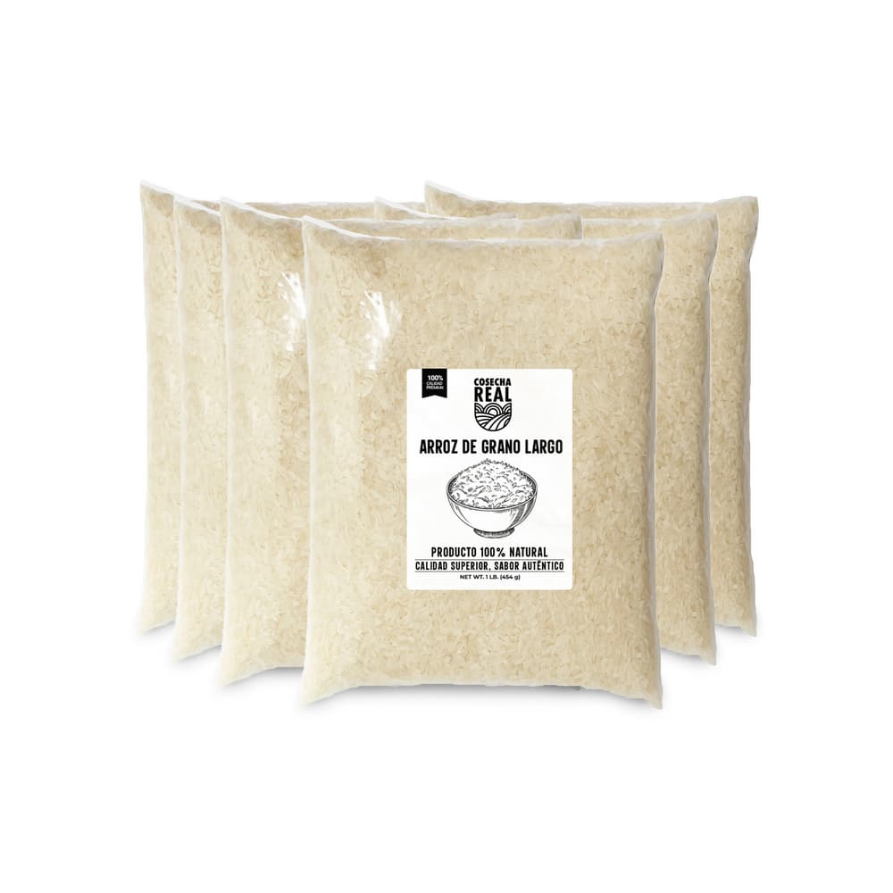 Arroz de grano largo Cosecha Real (6 x 454 g / 1 lb) - Imagen 1