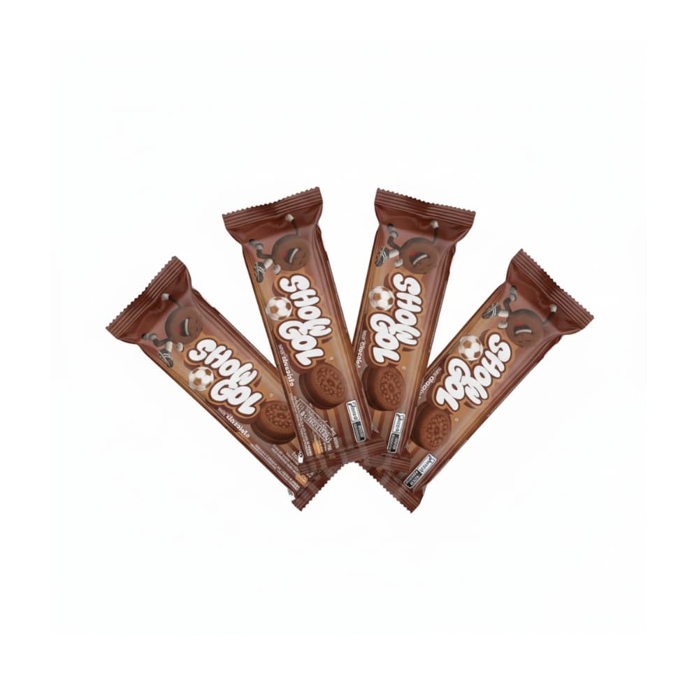 Galletas de chocolate rellenas con crema sabor a chocolate Show Gol (4 x 76 g / 2.68 oz) - Miniatura 1