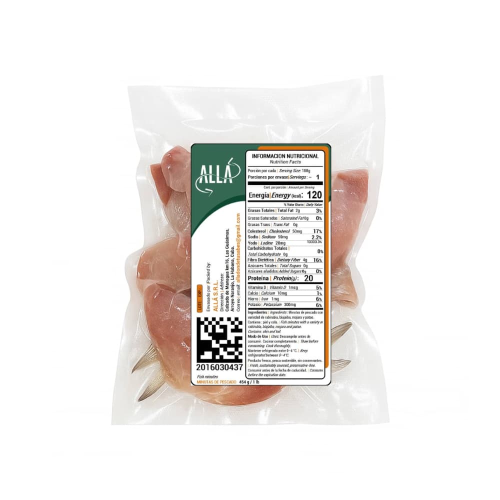 Minutas de pescado ALLÁ (454 g / 1 lb) - Miniatura 3