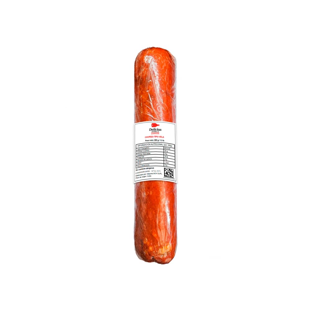 Chorizo tipo vela Delicias Estrella (680 g / 1.5 lb) - Miniatura 2