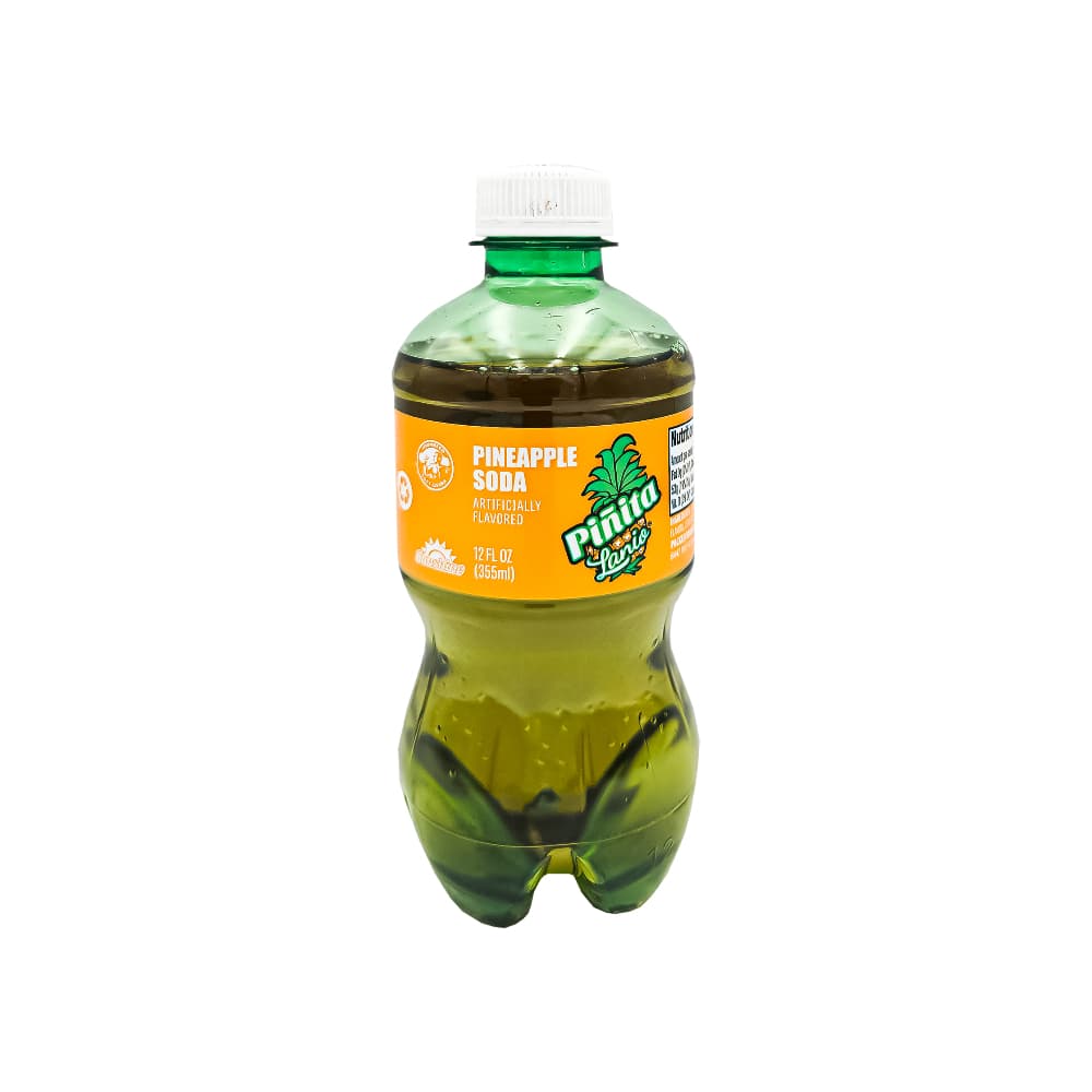 Refresco gaseado sabor piña Piñita Lanio (355 ml) - Imagen 1