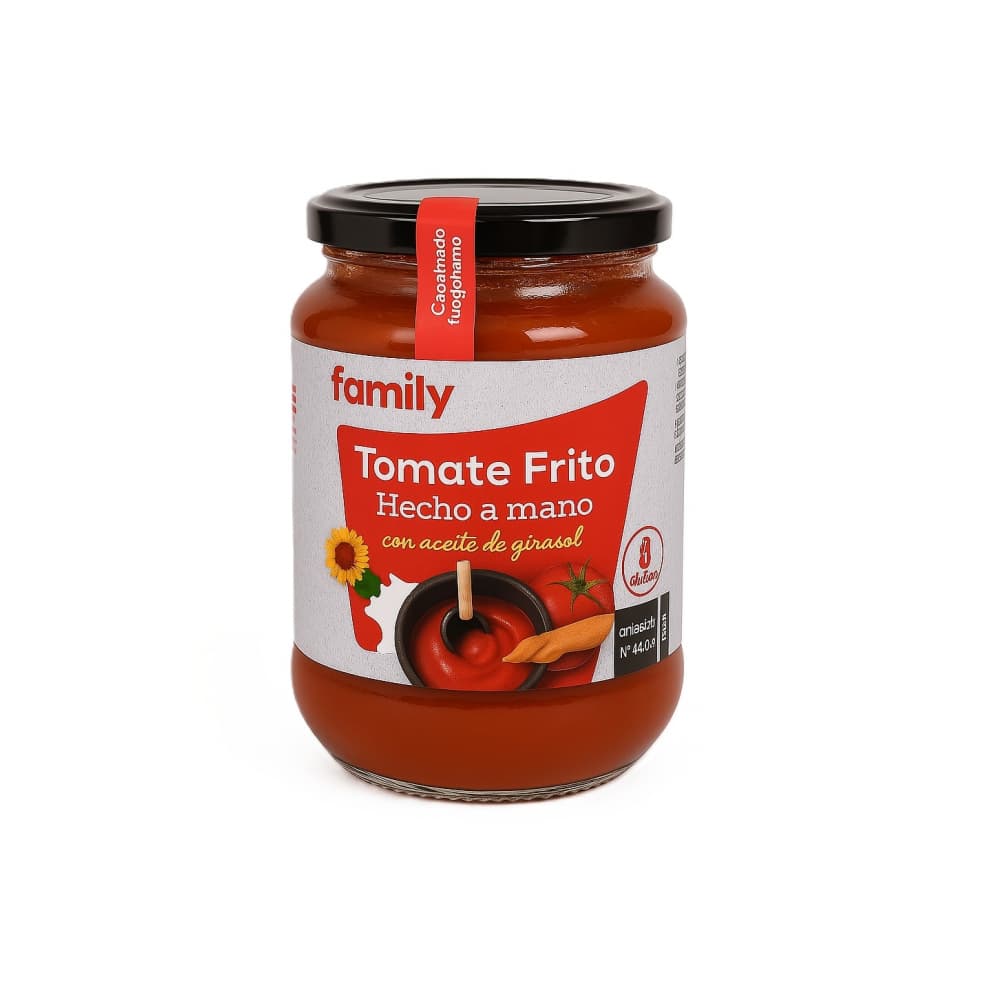 Tomate frito con aceite de girasol Family (350 g / 12.3 oz) - Imagen 1