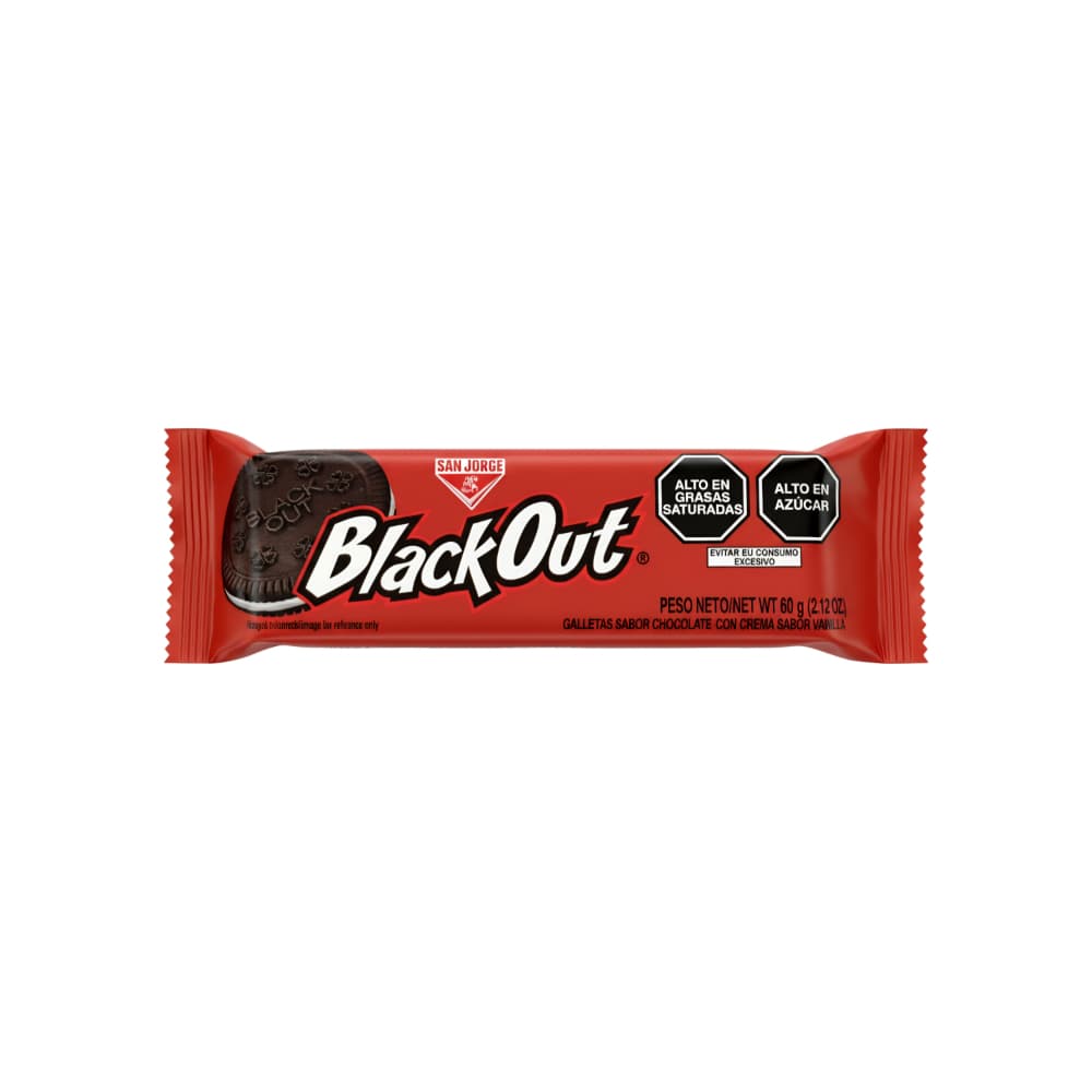 Galletas de chocolate BlackOut San Jorge (60 g / 2.12 oz) - Imagen 1