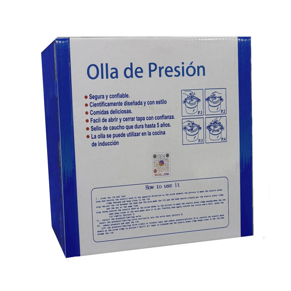 Olla de presión de 9 L Royal ROPI26-9L - Miniatura 3