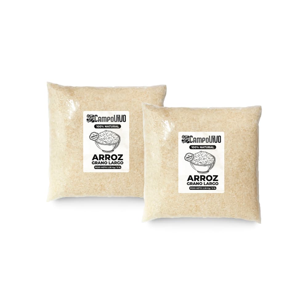 Arroz de grano largo Campo Vivo (2 x 2.26 kg / 5 lb) - Imagen 1
