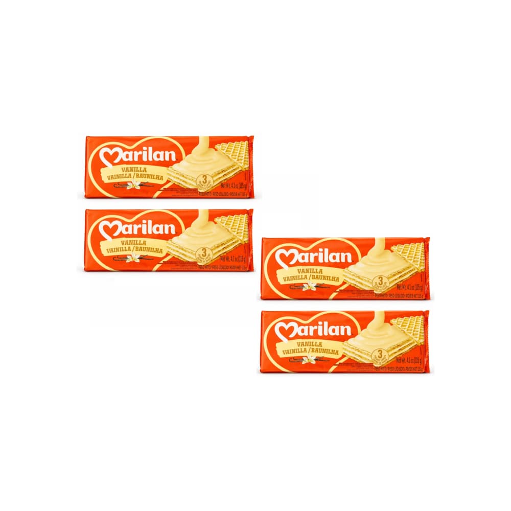 Sorbeto relleno con crema sabor a vainilla Marilan (4 x 115 g / 4.1 oz) - Miniatura 1