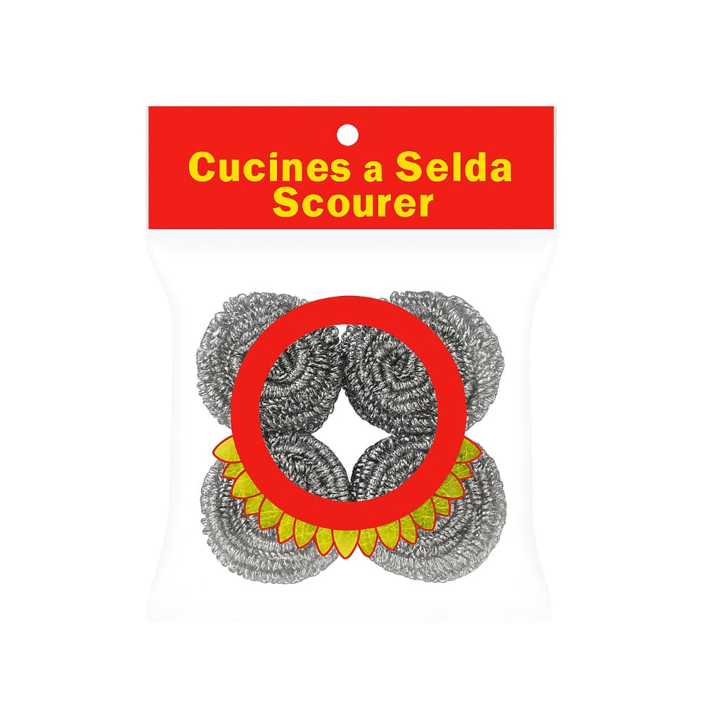 Estropajo de acero inoxidable Wholesale (4 U) - Imagen 1