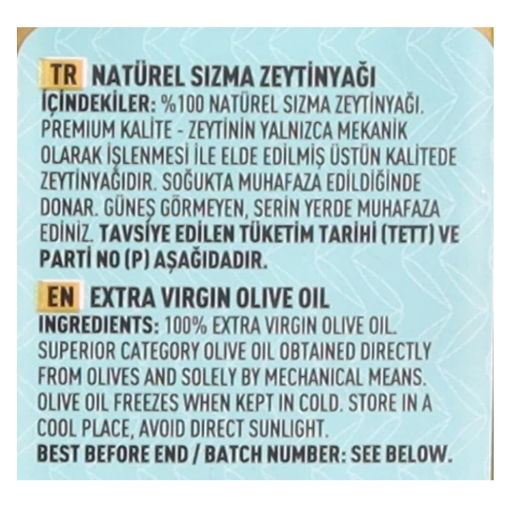 Aceite de oliva extra vigen Marmarabirlik (500 ml) - Miniatura 4