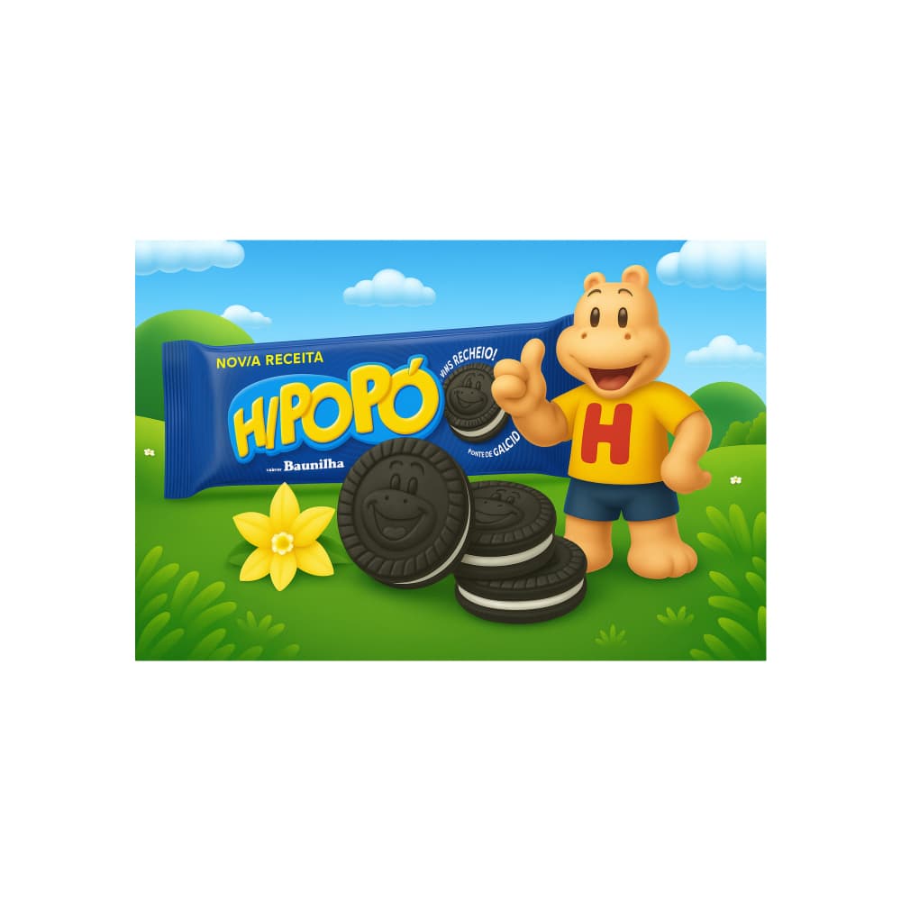 Galletas con relleno sabor vainilla Hipopó (3 x 80 g / 2.82 oz) - Miniatura 4