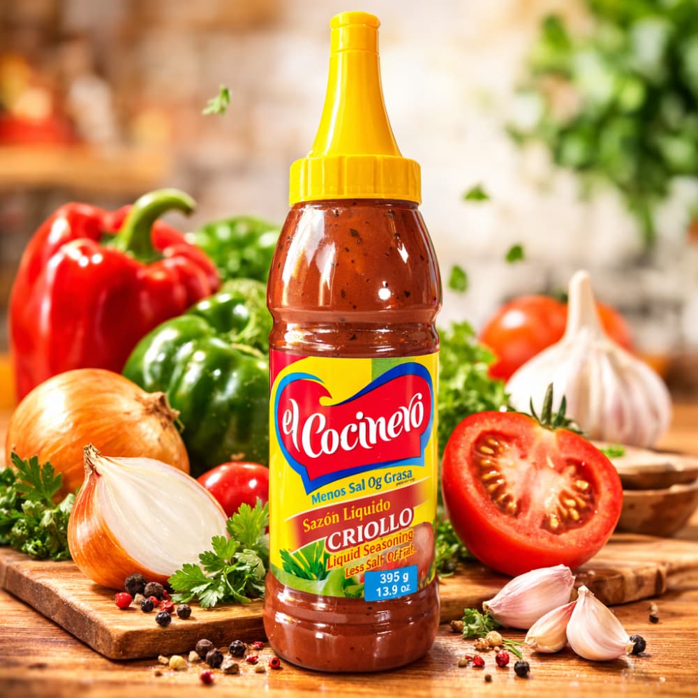 Sazón líquido criollo El Cocinero (395 g / 13.93 oz) - Miniatura 4