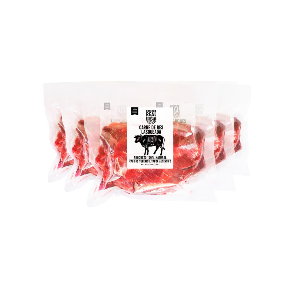 Carne de res lasqueada Cosecha Real (5 x 1 kg / 2.2 lb) - Imagen 1