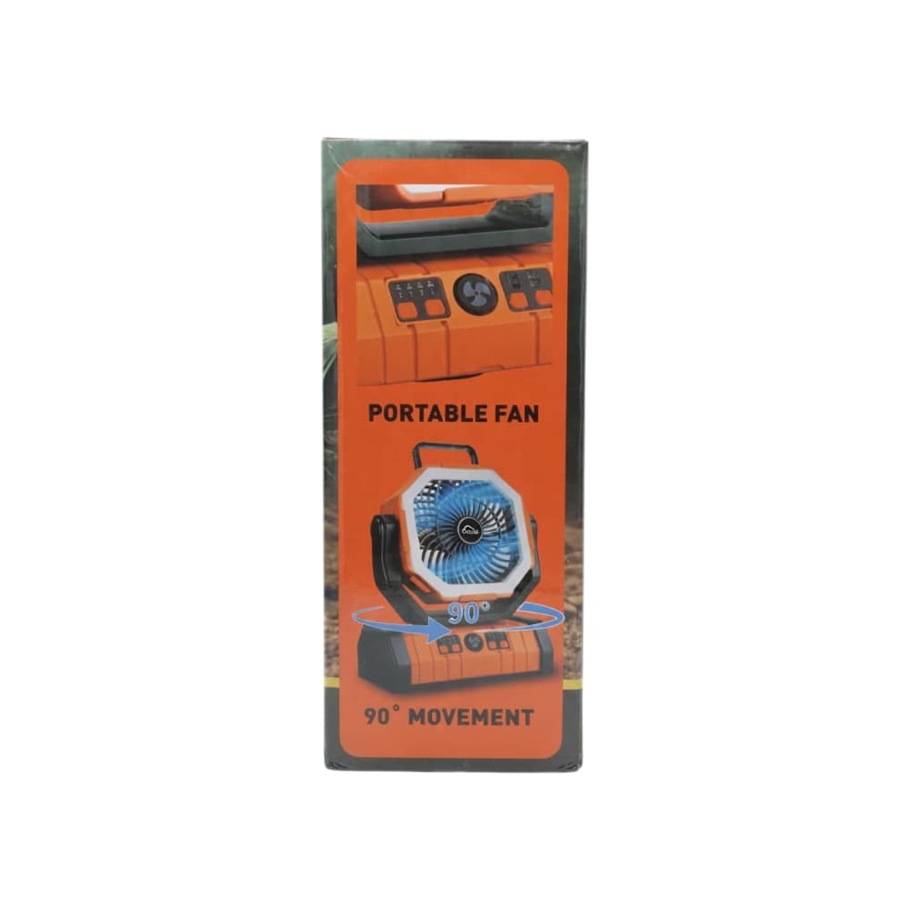 Ventilador recargable con luz LED color naranja Cloud F6 CEPFWS-B - Miniatura 4