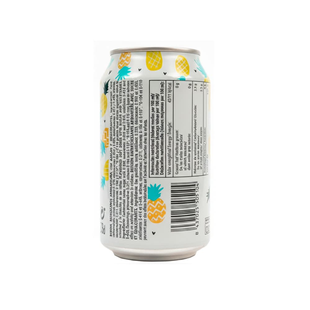 Refresco gaseado de piña Yelo (24 x 330 ml) - Miniatura 2