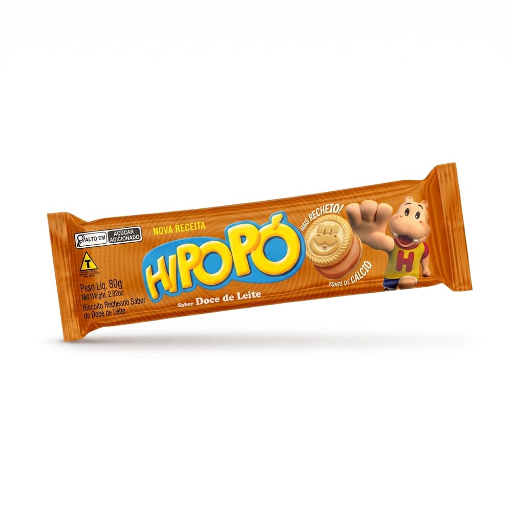 Galletas rellenas sabor dulce de leche Hipopó (4 x 80 g / 2.82 oz) - Miniatura 2