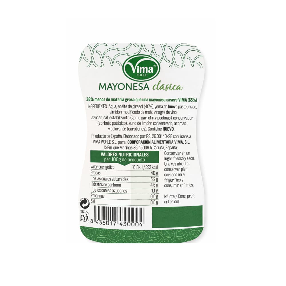 Atún aleta amarilla en trozos en agua Dolores (74 g / 2.61 oz) + Mayonesa Vima Foods (300 ml) - Miniatura 2