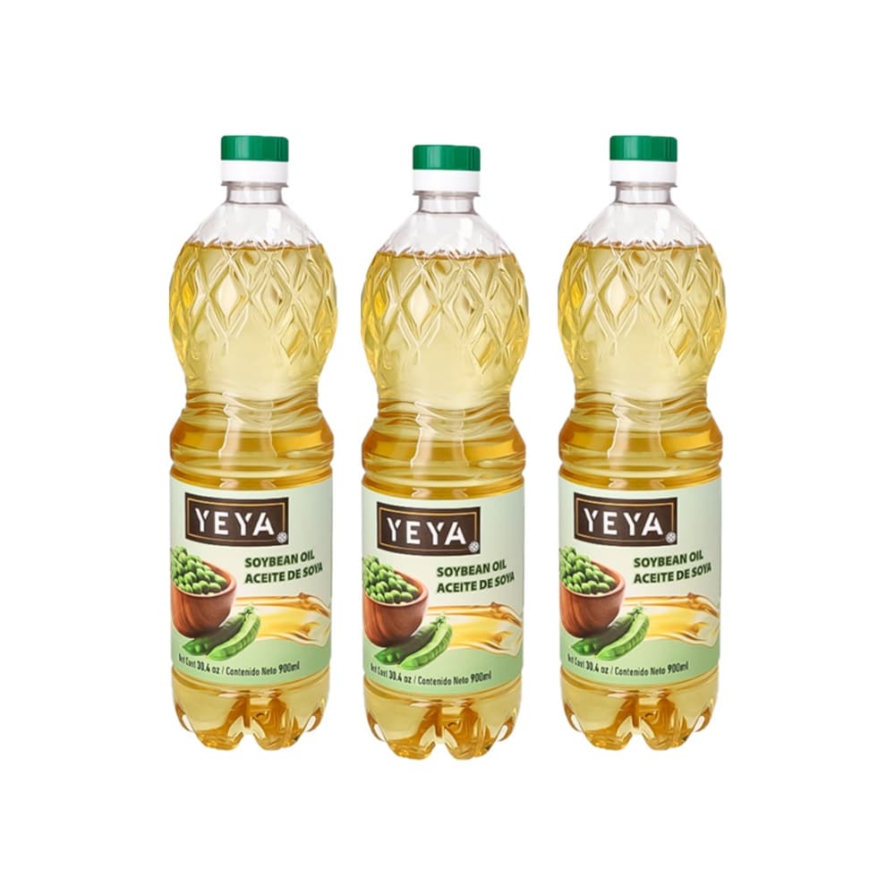 Aceite de soya (3 x 900 ml / 30.4 oz) - Imagen 1
