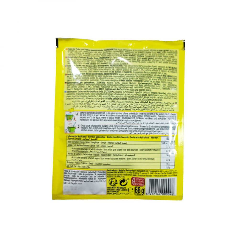 Sopa de pollo con fideos CalNort (66 g / 2.3 oz) - Miniatura 2