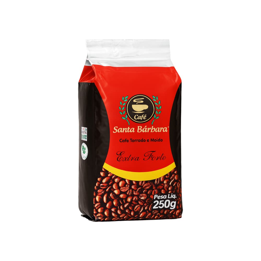 Café tostado y molido extra fuerte Santa Bárbara (250 g / 8.8 oz) - Imagen 1