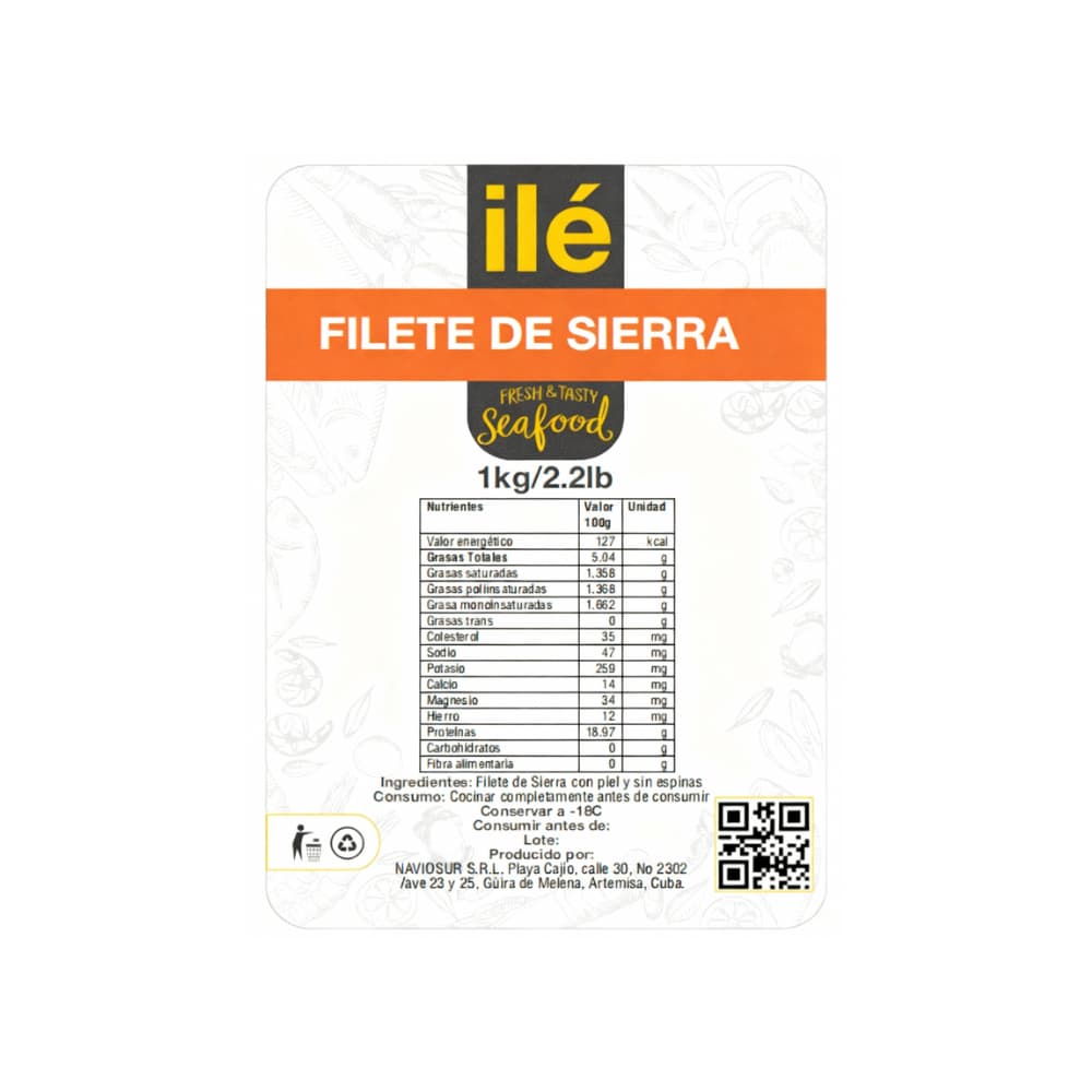 Filete de pescado sierra Ilé (1 kg / 2.2 lb) - Miniatura 3