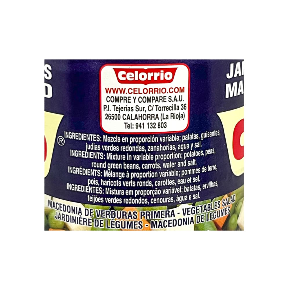 Macedonia de verduras Celorrio (390 g / 13.75 oz) - Miniatura 4