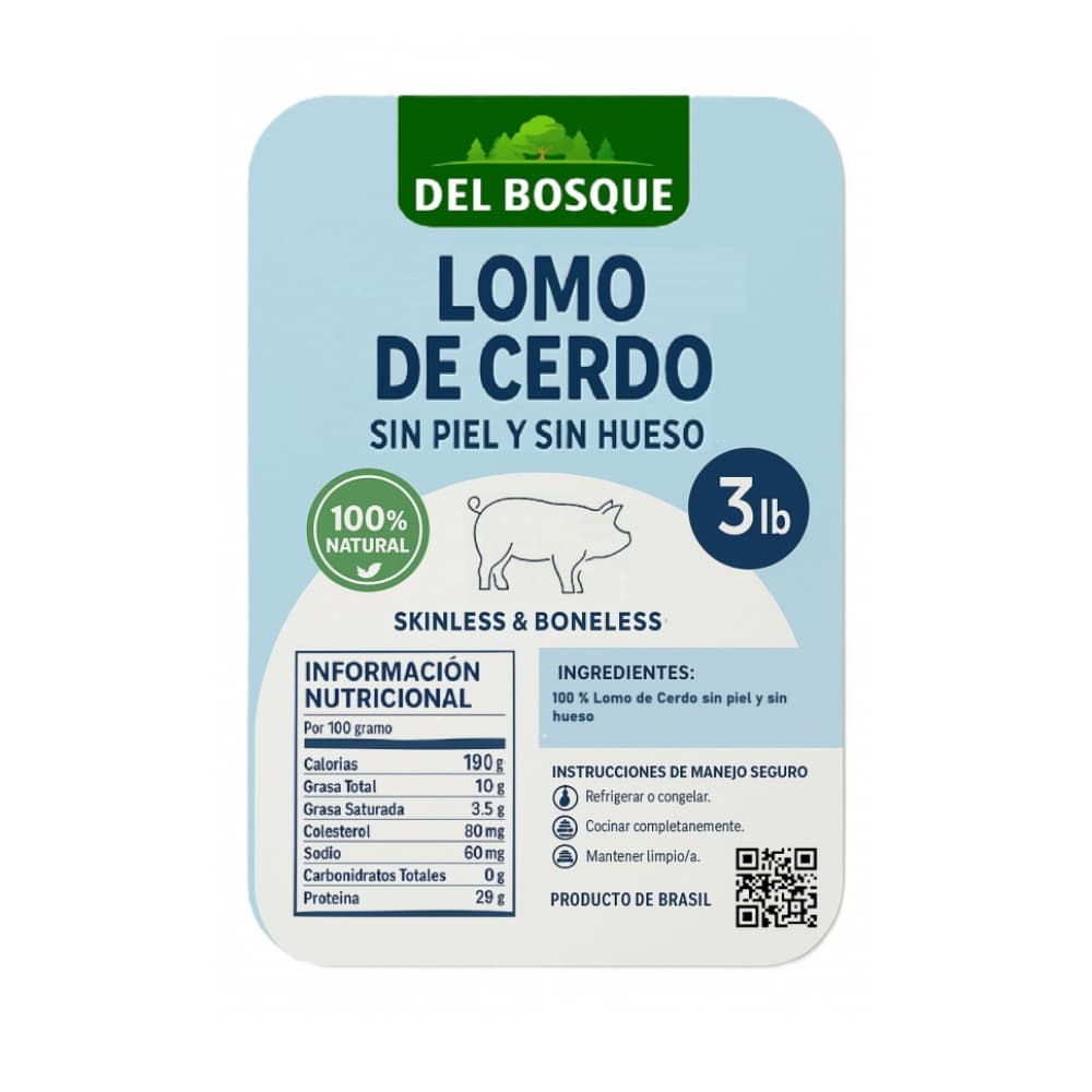 Combo de lomo de cerdo sin piel y sin hueso (2 x 3 lb) - Miniatura 2