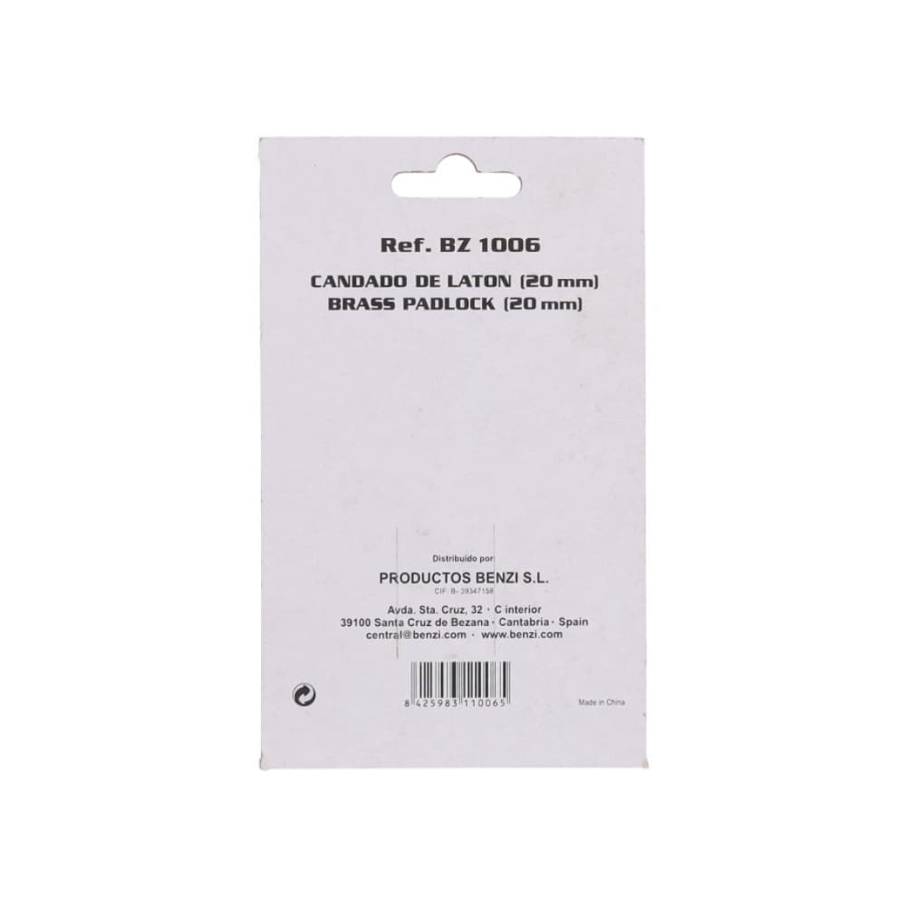 Candado de latón BZ 1006 Benzi - Miniatura 2