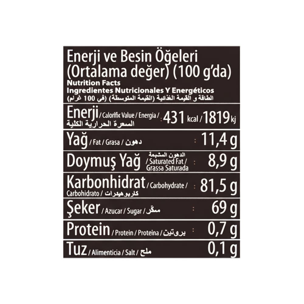 Barra cubierta de cacao con maní, caramelo y nueces Bifa (75 g / 2.64 oz) - Miniatura 3
