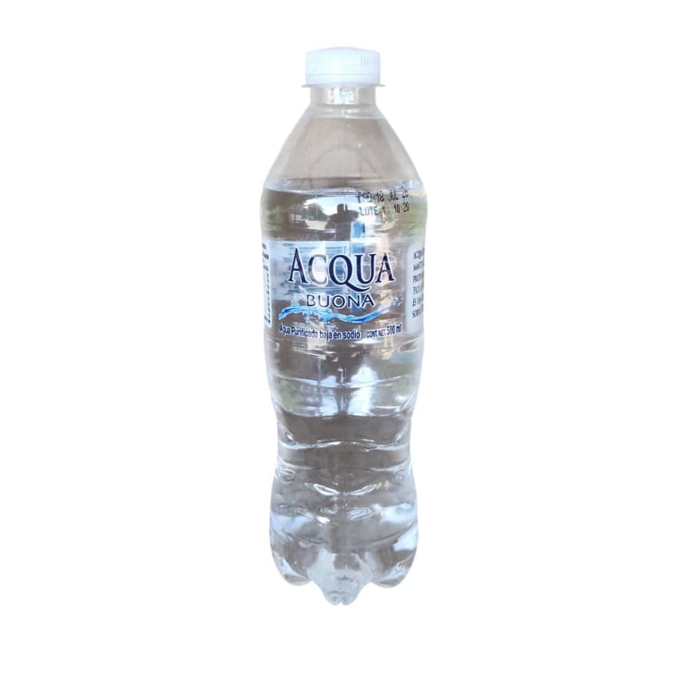 Agua purificada baja en sodio Acqua Bouna (500 ml) - Miniatura 4