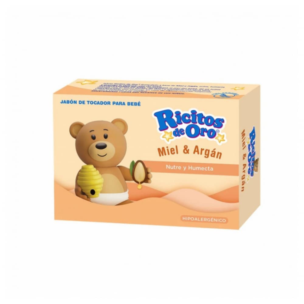 Jabón de tocador para bebé de miel y argán Ricitos de Oro (90 g / 3.17 oz) - Miniatura 2
