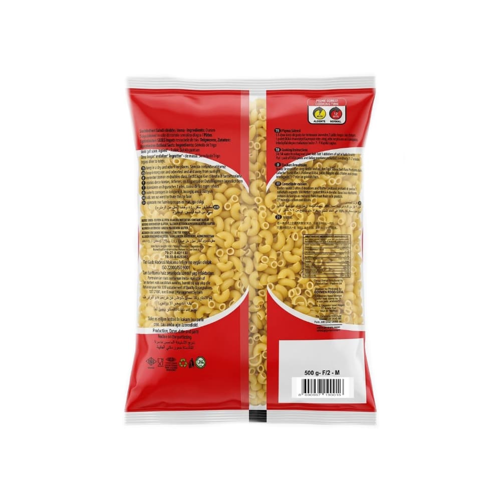 Pasta de coditos Doga (500 g / 1.1 lb) - Miniatura 2