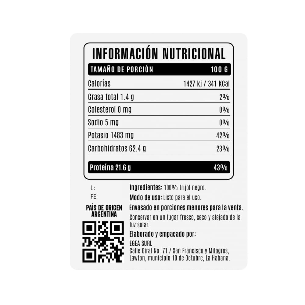 Frijoles negros Cosecha Real (2.27 kg / 5 lb) - Miniatura 4