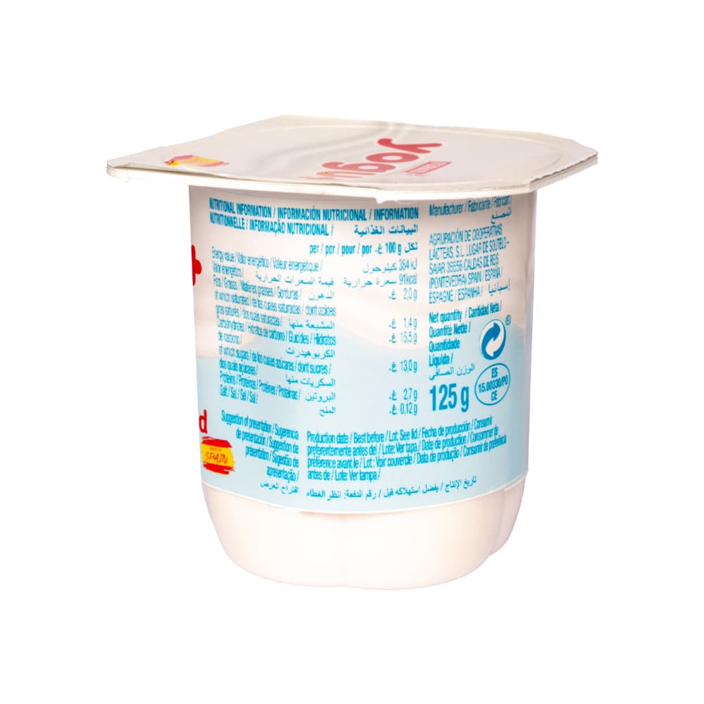 Yogur natural azucarado Feiraco Yogu+ (125 g / 4.41 oz) - Miniatura 4