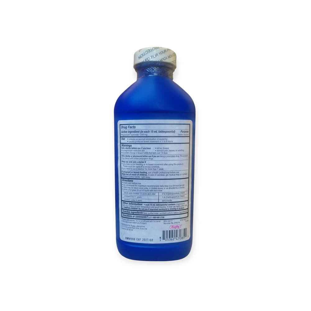 Leche de Magnesia sabor menta Rugby (473 ml / 16 fl oz) - Miniatura 2