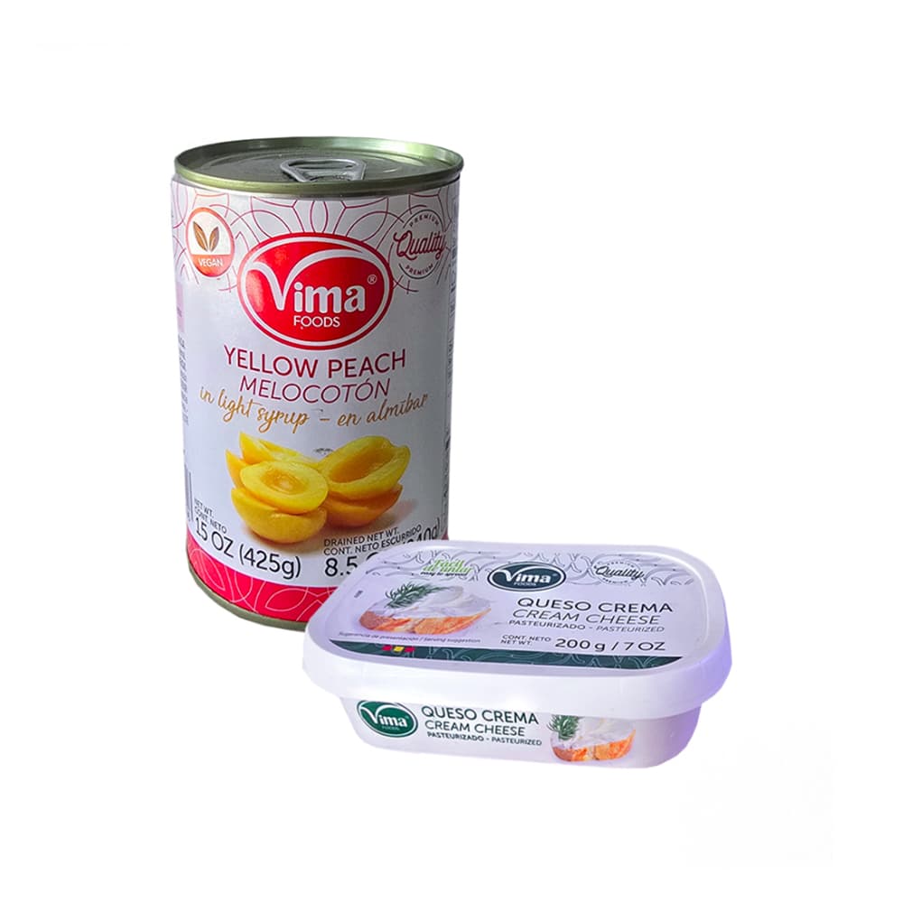 Queso crema + melocotón Vima - Imagen 1