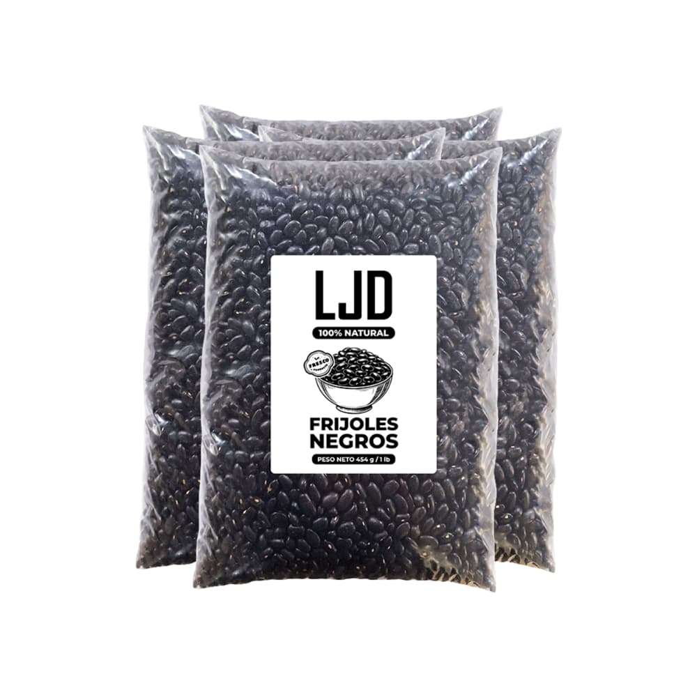 Frijoles negros LJD (4 x 454 g / 1 lb) - Imagen 1