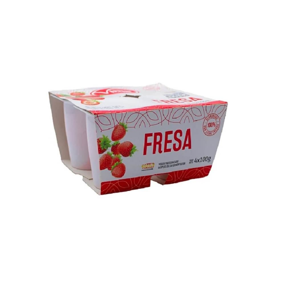 Yogurt pasteurizado de fresa azucarado Vima Foods (400 g / 14.11 oz) - Miniatura 3