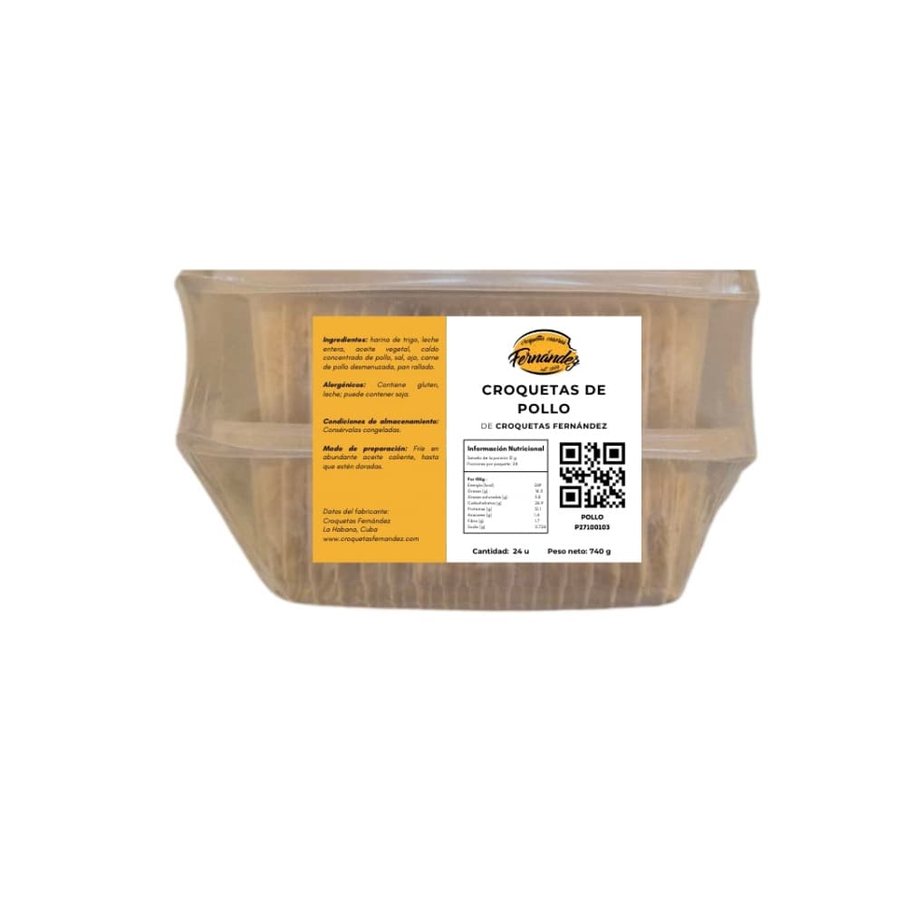 Croquetas de pollo Croquetas Fernández (740 g / 1.63 lb) - Imagen 1