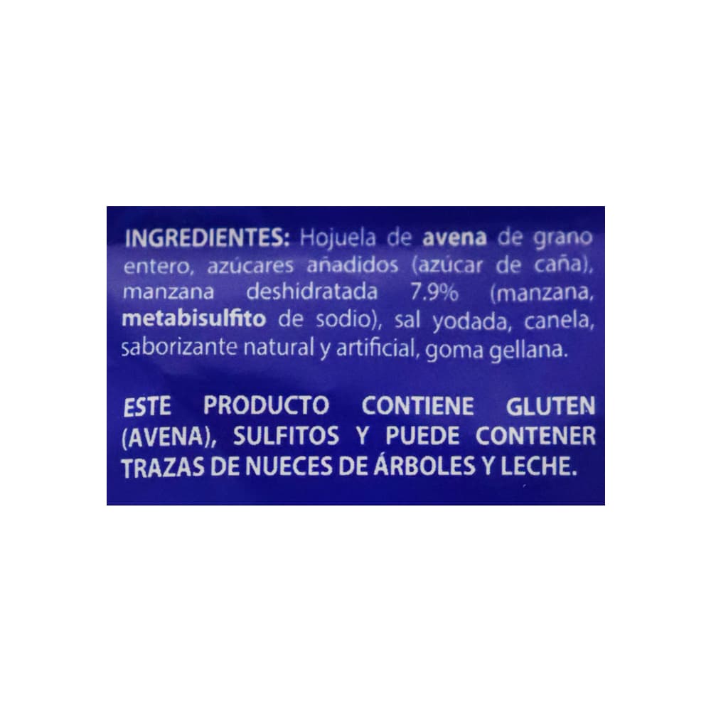 Cereal de avena integral instantáneo con manzana y canela Avena 1 (35 g / 1.23 oz) - Miniatura 4